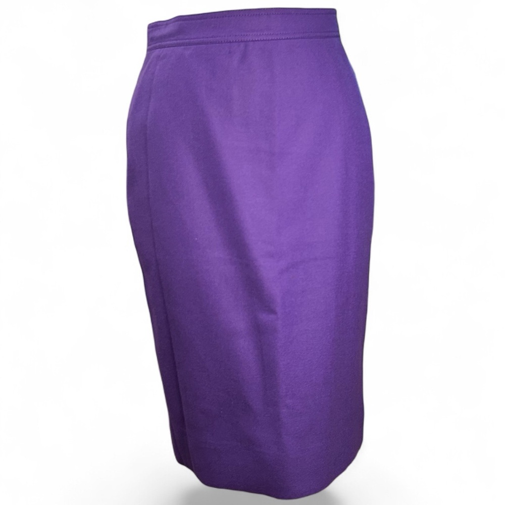 Louis Feraud Vibrant Purple Pencil Skirt
